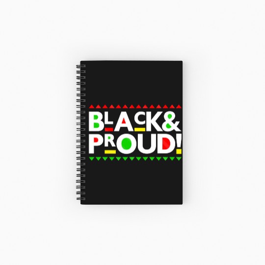 Black and Proud Spiral Notebooks   Ruled Line