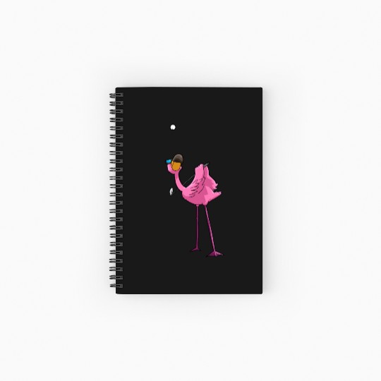 Flamingo Golf Golfing Spiral Notebooks   Ruled Line