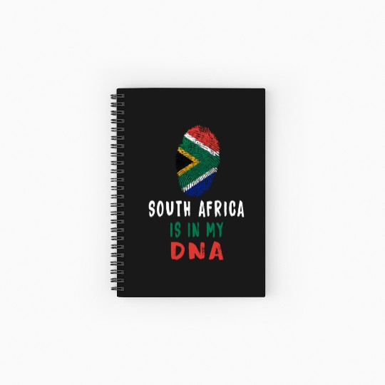 South Africa is in my DNA design/ gift idea Spiral Notebooks   Ruled Line