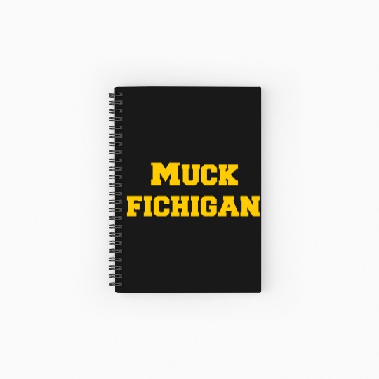 Muck Fichigan Longsleeve Spiral Notebooks   Ruled Line Funny Michigan Spiral Notebooks   Ruled Line