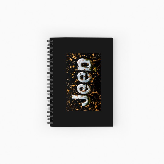 Jeep Emblem gold Spiral Notebooks   Ruled Line