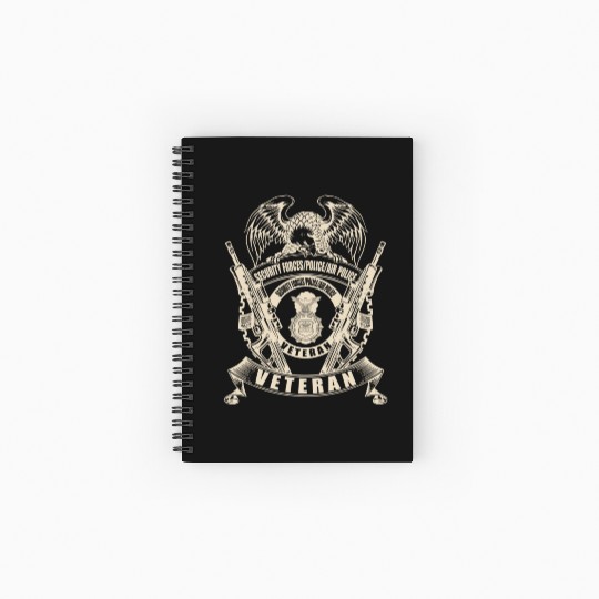 Security Forces Police Air Police Veteran Spiral Notebooks   Ruled Line