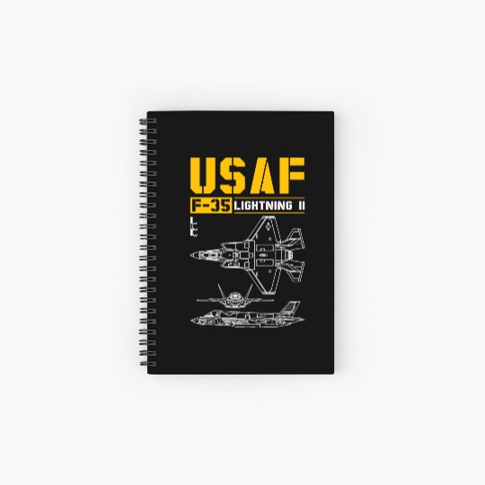 F 35 Lightning II Spiral Notebooks   Ruled Line
