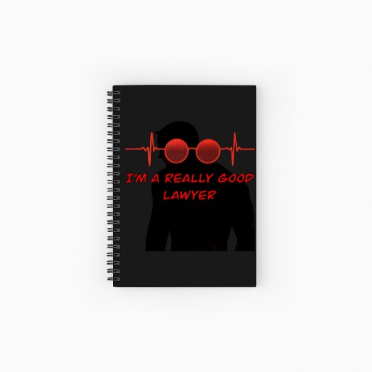 Daredevil heart beat no way home body shadow Spiral Notebooks   Ruled Line