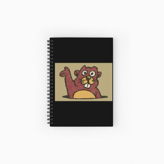 Gopher Vintage Style Distressed (Gold) Spiral Notebooks   Ruled Line