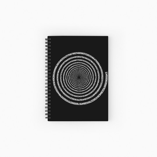 Funny Pi Day Spiral Pi Math Spiral Notebooks   Ruled Line for Pi Day 3 14
