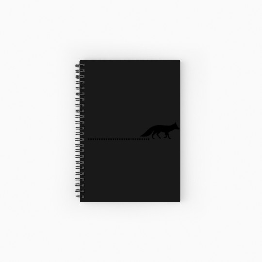 Mountains Nature Fox Spiral Notebooks   Ruled Line