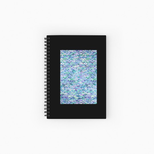Marble Mosaic in Sapphire and Emerald Spiral Notebooks   Ruled Line
