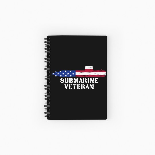 Submarine Veteran Submariner US Military Spiral Notebooks   Ruled Line