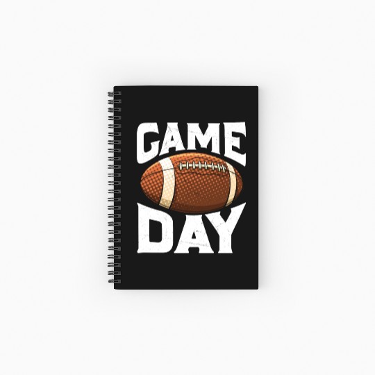 American Football Sunday Game Day Spiral Notebooks   Ruled Line