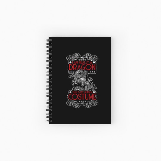 Dragon Dragon Scales Monster Chinese Dragon Spiral Notebooks   Ruled Line