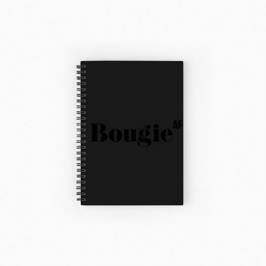 Bougie AF, Funny Rude As Fuck Spiral Notebooks   Ruled Line