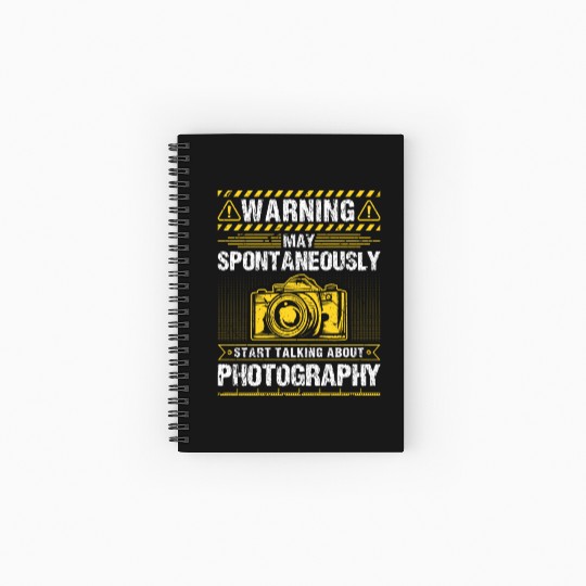 May Spontaneously Start Talking About Photography Spiral Notebooks   Ruled Line