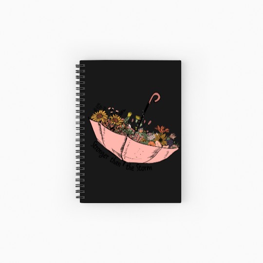 Stronger than the storm sublimation Spiral Notebooks   Ruled Line