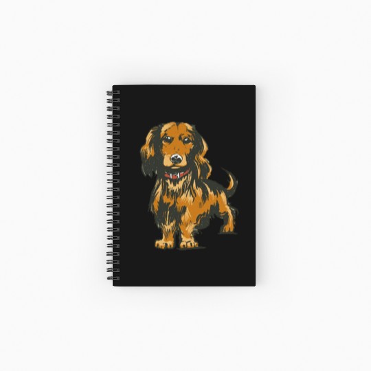 Cute dachshund dog Spiral Notebooks   Ruled Line