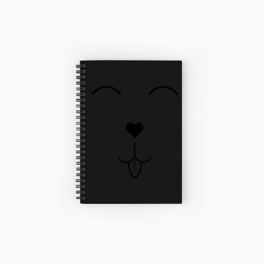 Cute Puppy face Spiral Notebooks   Ruled Line