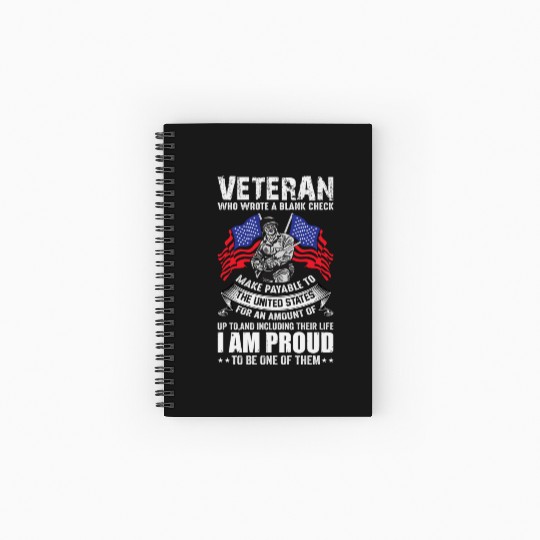 Veterans day celebration. Thank you veterans Spiral Notebooks   Ruled Line