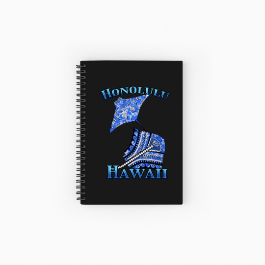 Honolulu Vacation Tribal Stingrays Spiral Notebooks   Ruled Line