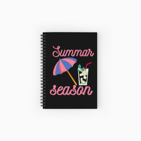 Summer season Spiral Notebooks   Ruled Line