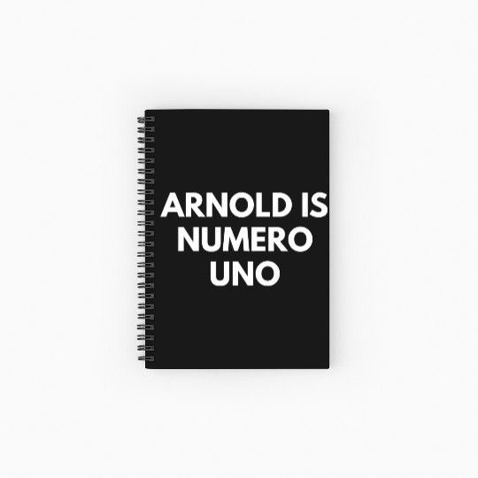 Arnold Is Numero Uno Gym Spiral Notebooks   Ruled Line
