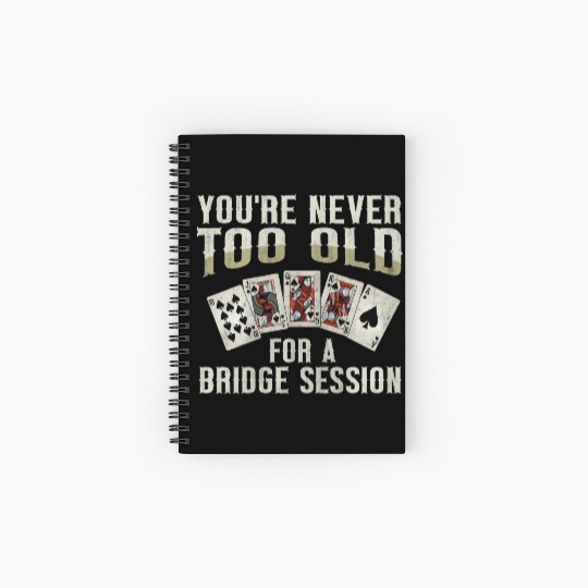 Card Game Bridge Quote for a Bridge Nerd Spiral Notebooks   Ruled Line