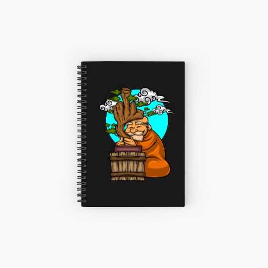 Miniature Trees Bonsai Middle Finger Spiral Notebooks   Ruled Line