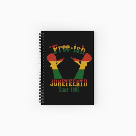 Juneteenth Black History Day Pride Gift Spiral Notebooks   Ruled Line