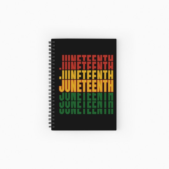 Juneteenth Black History Day Pride Gift Spiral Notebooks   Ruled Line