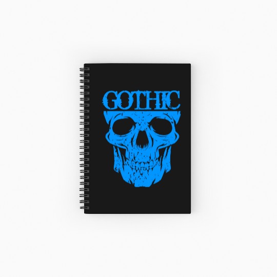 Gothic Skull Spiral Notebooks   Ruled Line