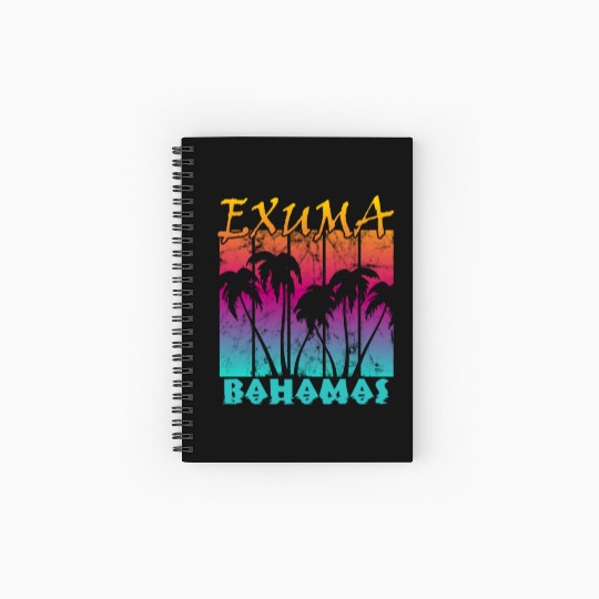 Exuma Bahamas Spiral Notebooks   Ruled Line
