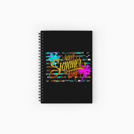 Sweet Summer Time Spiral Notebooks   Ruled Line