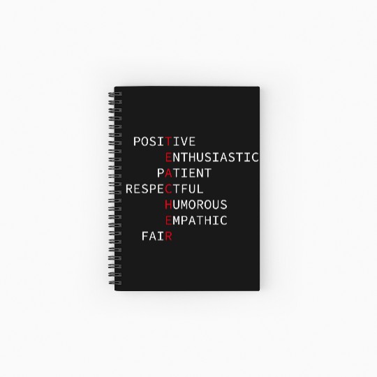 teacher Spiral Notebooks   Ruled Line