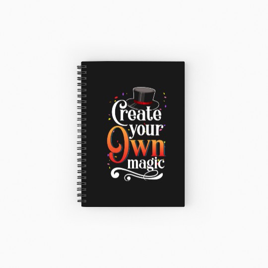 Magician Sorcery Nerd Magic World Spiral Notebooks   Ruled Line