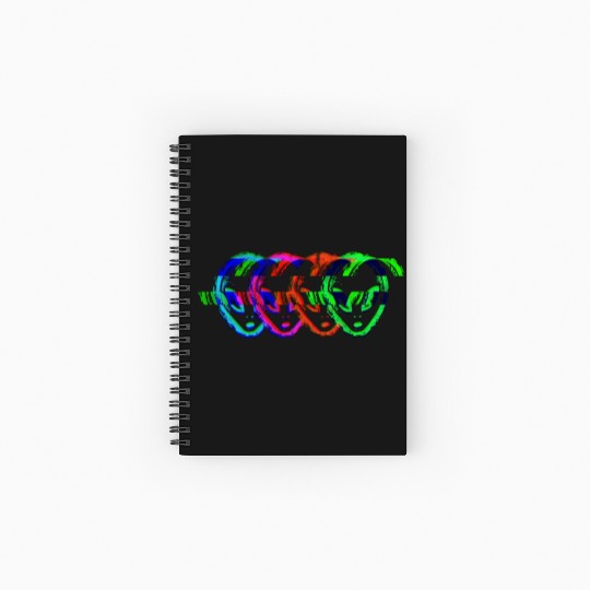 Alien Galaxy Ufo Extraterrestrial Spaceship space Spiral Notebooks   Ruled Line