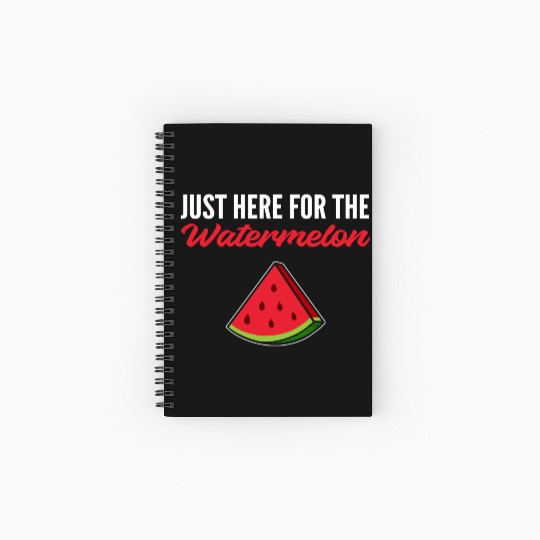 Here for Watermelon Vegan Gift Spiral Notebooks   Ruled Line