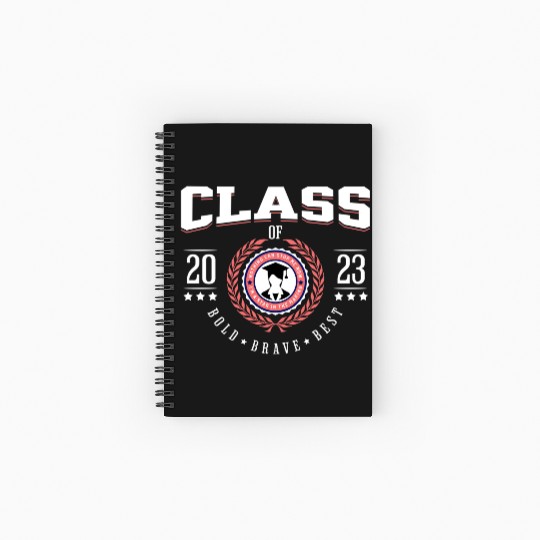 Class of 2023 Female Graduation Day Spiral Notebooks   Ruled Line