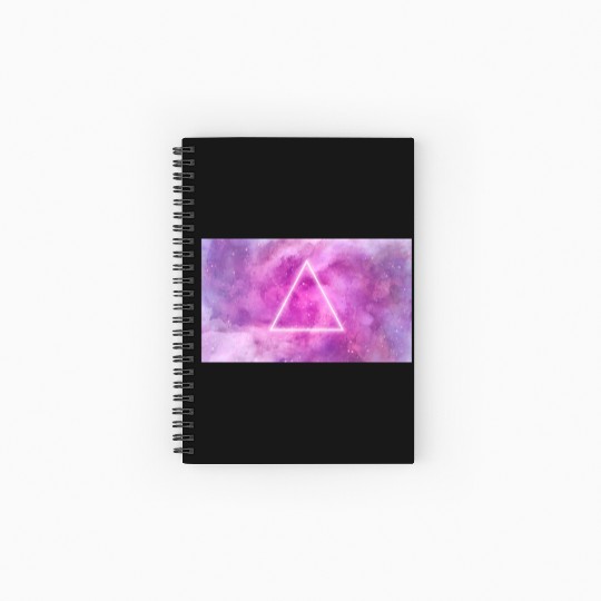 triangle, space, universe, galaxy Spiral Notebooks   Ruled Line