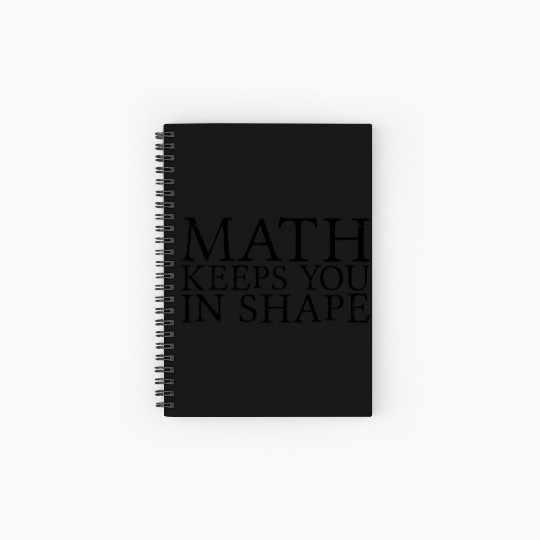 Math Keeps You In Shape 3 Spiral Notebooks   Ruled Line