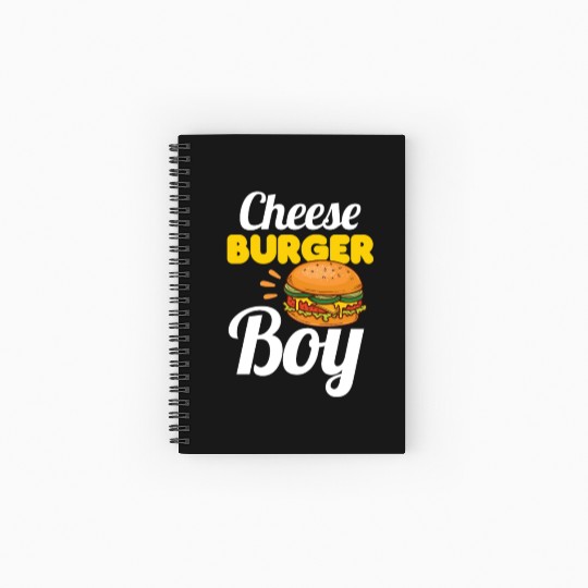 Cheese Burger Boy Spiral Notebooks   Ruled Line