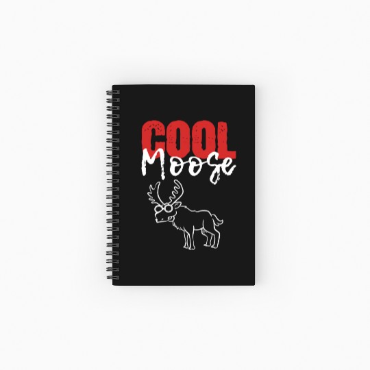 Cool Moose Animal Doctor Gift Spiral Notebooks   Ruled Line