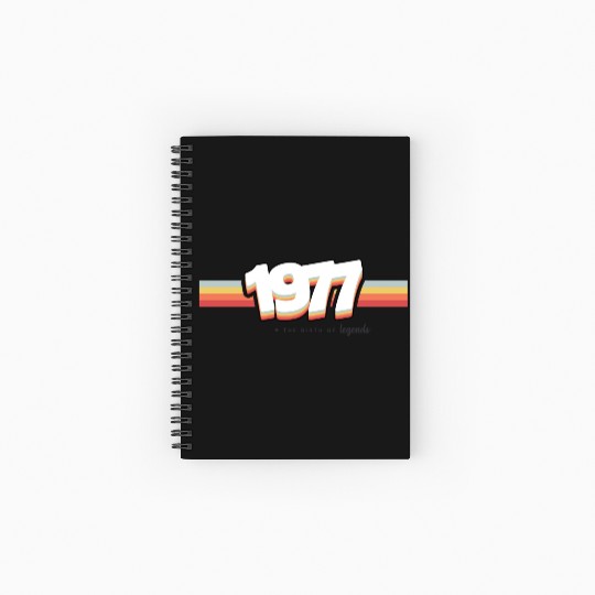 1977 the birth of legends Spiral Notebooks   Ruled Line