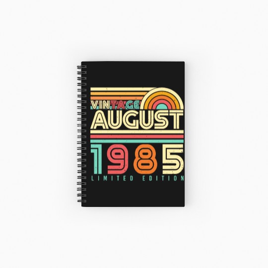 August 1985 Retro Spiral Notebooks   Ruled Line