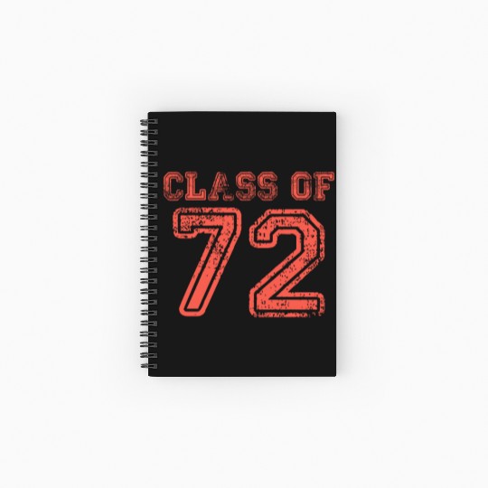 GRADUATION 1972 class of 1972 Spiral Notebooks   Ruled Line