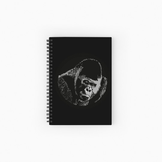 Gorilla ape Spiral Notebooks   Ruled Line