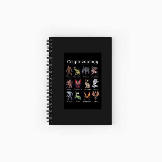 Cryptozoology Cryptid Creatures Spiral Notebooks   Ruled Line