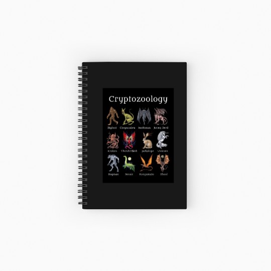 Cryptozoology Cryptid Creatures Spiral Notebooks   Ruled Line