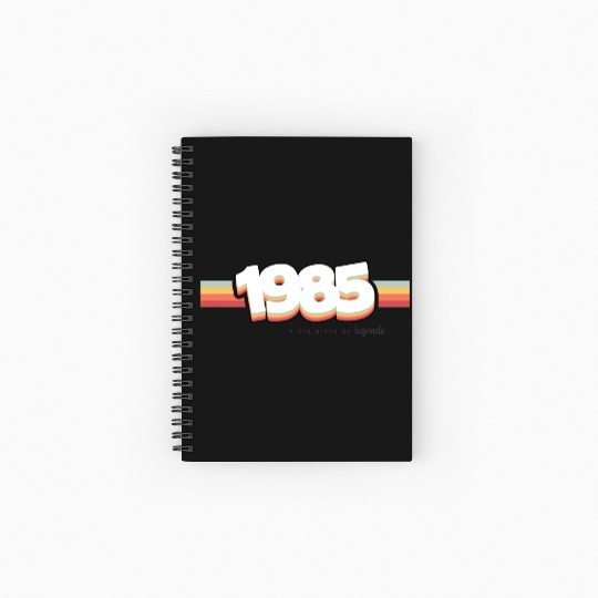 1985 the birth of legends Spiral Notebooks   Ruled Line