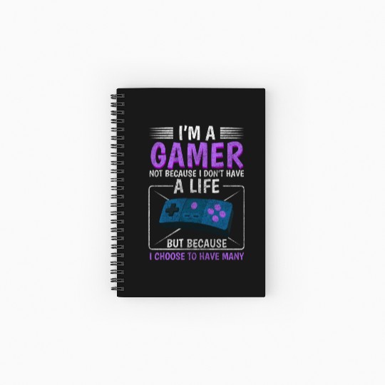 Game Nerd Console Spiral Notebooks   Ruled Line