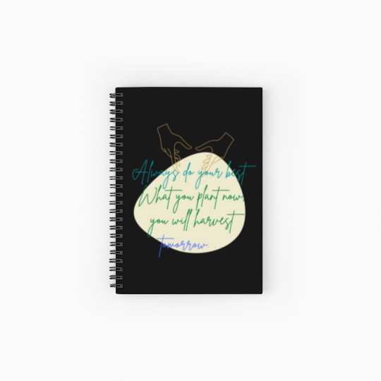 You Plant Now, You Will Harvest Tomorrow Spiral Notebooks   Ruled Line