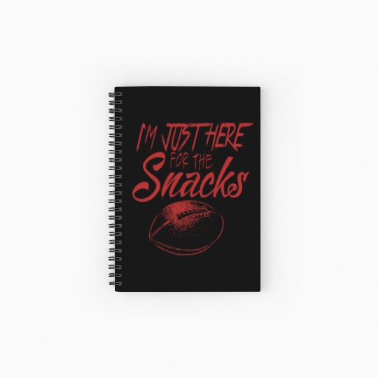 I'm just here for the snacks Spiral Notebooks   Ruled Line